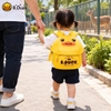 Balo B.Duck Vịt Vàng Cho Bé 1-4 Tuổi Có Dây Dắt Chống Đi Lạc, Balo Nắp Gập Nhẹ Thoáng Khí Cho Bé Trai Bé Gái