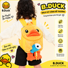 Balo Trẻ Em B.Duck Vịt Vàng 3D Lông Mềm Siêu Cute – Balo Mầm Non Cho Bé, Túi Đeo Vai Hoạt Hình Dễ Thương