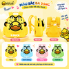 Balo B.Duck Cho Bé Trai Bé Gái, Balo Mẫu Giáo Trẻ Em Vịt Vàng 2 Quai Đi Học Mầm Non, có dây chống lạc