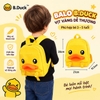 Balo B.Duck Vịt Vàng 3D Cho Bé, Balo Trẻ Em Hình Vịt Hoạt Hình Dễ Thương, Chất Liệu Vải Oxford, Đeo Vai Đi Học Đi Chơi