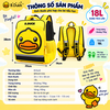 Balo B.Duck Vịt Vàng Trẻ Em Lớp 1-3, Balo Học Sinh Chống Gù, Trợ Lực Cột Sống, Siêu Nhẹ
