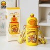 Bình Nước Giữ Nhiệt B.Duck 500ml Inox 316L Cho Bé – Có Ống Hút & Dây Đeo, Giữ Nhiệt Lạnh Nóng
