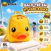 Balo Vịt Vàng B.Duck 3D Cho Bé – Ba Lô Hình Vịt Dễ Thương Chống Nước Nhẹ Êm Cho Bé Đi Học Đi Chơi