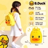Balo Trẻ Em B.Duck Vịt Vàng Kèm Dây Dắt Tháo Rời, Balo Chống Thất Lạc Cho Bé 1–4 Tuổi, Nhẹ Êm Dễ Thương