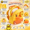 Balo B.Duck Vịt Vàng Cho Bé Đi Học Mẫu Giáo, Balo Trẻ Em Hình Mỏ Vịt 3D Kèm Túi Nhỏ Tháo Rời, Nhẹ Êm Dễ Thương