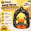 Balo Trẻ Em B.Duck Vịt Vàng Kèm Thú Bông 3D, Có Dây Dắt Chống Thất Lạc, Balo Cho Bé Trai Bé Gái 1–5 Tuổi