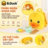 Balo Trẻ Em B.Duck Vịt Vàng Kèm Dây Dắt Tháo Rời, Balo Chống Thất Lạc Cho Bé 1–4 Tuổi, Nhẹ Êm Dễ Thương