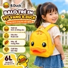 Balo Vịt Vàng B.Duck 3D Cho Bé – Ba Lô Hình Vịt Dễ Thương Chống Nước Nhẹ Êm Cho Bé Đi Học Đi Chơi