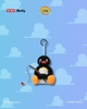 ĐỒ CHƠI MÓC KHOÁ MOLLY PINGU - BABY MOLLY X HAPPY FISHING PINGU SERIES PENDANT - MÓC KHOÁ MOLLY PINGU