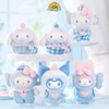ĐỒ CHƠI HỘP MÙ MÓC KHÓA SANRIO CHARACTERS BLUE FLUTTER SERIES PLUSH RELAXING TOY