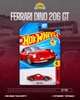 ĐỒ CHƠI XE MÔ HÌNH HOT WHEELS FERRARI DINO 206 GT
