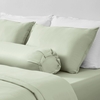 Bộ Ga Gối Chun Xanh Thì Thầm Chagota Bedding Mềm Mịn, Mát Lạnh Cao Cấp Thoáng Mát Cho Gia Đình Bạn 1m