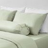 Bộ Ga Gối Chun Xanh Thì Thầm Chagota Bedding Mềm Mịn, Mát Lạnh Cao Cấp Thoáng Mát Cho Gia Đình Bạn 1m8