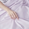 Ga Giường Lẻ Lụa Ice Silk Tím Sim, Drap Nệm Bo Chun Mềm Mát, Mát Lạnh 1m4
