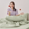 Chăn Mền Chần Bông Ice Silk Xanh Thầm Thì Ấm Áp Nâng Niu Giấc Ngủ Của Bạn