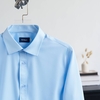 Sơ Mi Dài Tay Vải Sợi Gỗ Sồi Cao Cấp Form Fitted - W060.Xanh