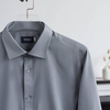 Sơ Mi Dài Tay Vải Sợi Tre Cao Cấp Form Fitted - W070.Ghi