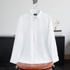Sơ Mi Dài Tay Vải Sợi Tre Cao Cấp Form Fitted - W070.Trắng