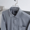 Sơ Mi Dài Tay Vải Sợi Tre Cao Cấp Form Regular - W071.Ghi