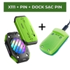 Quạt X111 và bộ phụ kiện đi kèm bao gồm dock sạc.