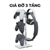 Tay cầm chơi game được tổ chức gọn gàng trên giá đỡ Skull & Co