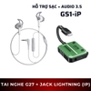Tai nghe chơi game Plextone G27 trang bị màn loa kép, dây chống đứt & chống rối - Combo Tai Nghe Plextone G27 + Jack GS1-iP