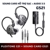 Tai nghe Plextone G31 Âm Thanh Định Vị Chuẩn Xác | Jack 3.5mm | Mic Đàm Thoại |  - Combo Tai nghe Plextone G31 + Sound Card GS21