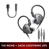 Tai nghe Plextone G31 Âm Thanh Định Vị Chuẩn Xác | Jack 3.5mm | Mic Đàm Thoại |  - Combo Tai nghe Plextone G31 + Jack Ligtning (iPhone)