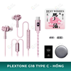 Tai Nghe Gaming Plextone G18 – In-Ear Có Dây, Jack 3.5mm / Type-C