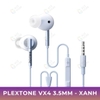 Tai Nghe Gaming Plextone VX4 – In-Ear Có Dây, Nhiều Màu