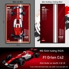 Khung Tranh Treo Mô Hình Xe F1 Alfa Romeo Orlen Tỉ Lệ 1:8
