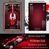 Khung Tranh Treo Mô Hình Xe F1 Alfa Romeo Orlen Tỉ Lệ 1:8