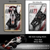 Tranh Treo Mô Hình Xe F1 Red Bull RB21 Tỉ Lệ 1:8