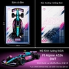 Tranh Treo Mô Hình Xe F1 Alpine A523 BWT Tỉ Lệ 1:8