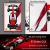 Khung Tranh Treo Mô Hình Xe F1 Alfa Romeo Orlen Tỉ Lệ 1:8