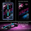 Tranh Treo Mô Hình Xe F1 Alpine A523 BWT Tỉ Lệ 1:8