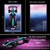 Tranh Treo Mô Hình Xe F1 Alpine A523 BWT Tỉ Lệ 1:8
