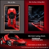 Khung Tranh Treo Mô Hình Siêu Xe Ferrari Daytona SP3 Tỉ Lệ 1:8