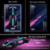 Tranh Treo Mô Hình Xe F1 Alpine A523 BWT Tỉ Lệ 1:8