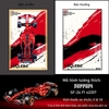 Khung Tranh Treo Mô Hình Xe Đua F1 Ferrari Tỉ Lệ 1:8