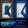 Khung Tranh Treo Mô Hình Siêu Xe Bugatti Chiron Tỉ Lệ 1:8