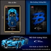 Khung Tranh Treo Mô Hình Siêu Xe Bugatti Chiron Tỉ Lệ 1:8
