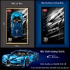 Khung Tranh Treo Mô Hình Siêu Xe Bugatti Chiron Tỉ Lệ 1:8
