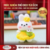 MÓC KHÓA THỎ ĐEO TÚI ẾCH - VÀNG | HANDMADE