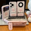 Ốp lưng Heo hồng dễ thương kèm gương_O76 (Iphone, Huawei, Honor, OPPO, Vivo, Xiaomi & Redmi)
