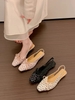 Giày búp bê quai hậu họa tiết hoa nơ_P11