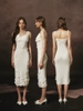 LaceMade váy len dáng ôm đính hoa_Y55