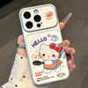 Ốp lưng Shin và Hello Kitty chiên trứng_O202 (Iphone, Huawei, Honor, OPPO, Vivo, Xiaomi & Redmi)