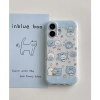 Ốp lưng gấu mèo xanh dễ thương kèm charm dây_O86 (Iphone, Huawei, Honor, OPPO, Vivo, Xiaomi & Redmi)