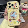 Ốp lưng Shin & Winnie the Pooh kèm giá đỡ điện thoại_O204 (Iphone, Huawei, Honor, OPPO, Vivo, Xiaomi & Redmi)